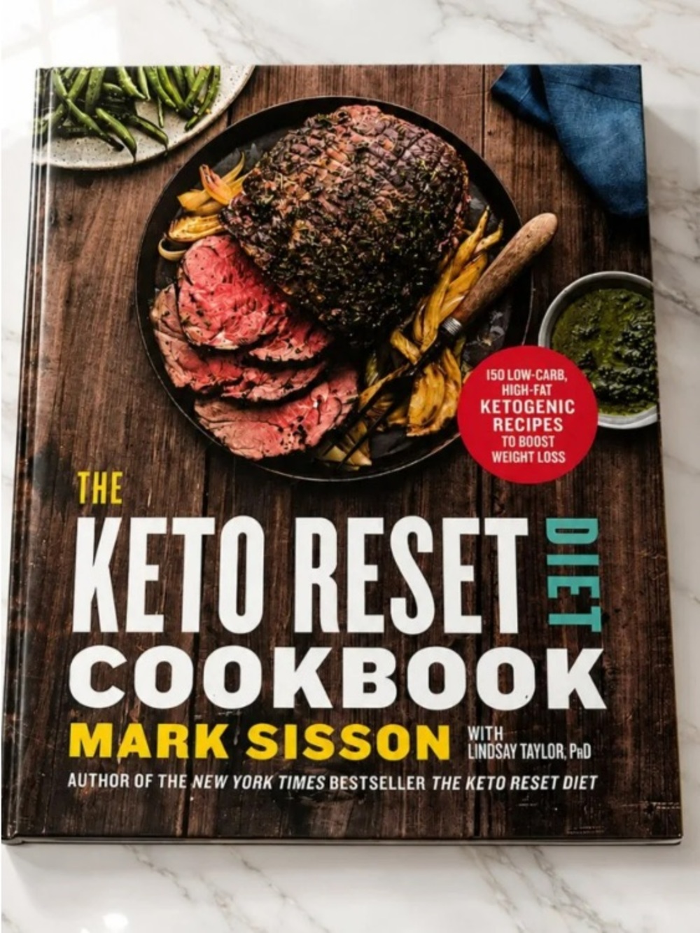 The Keto Reset Cookbook - Brown & Black Cover